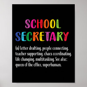 Poster Esquadrão Secretário de Escola de Definição