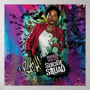 Póster Esquadrão Suicida Amanda Waller Character Grafi