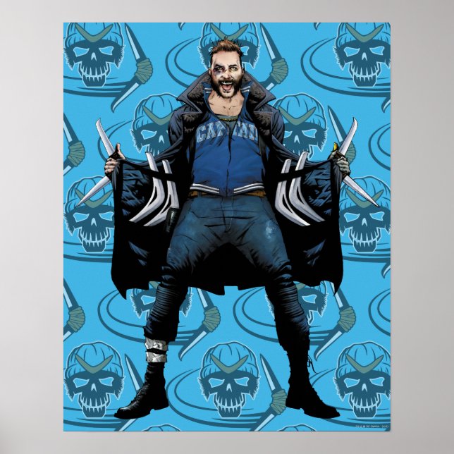 Póster Esquadrão Suicida | Boomerang Comic Book Art (Frente)