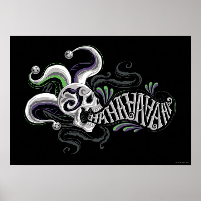 Póster Esquadrão Suicida | Caveira-Joker - Haha (Frente)