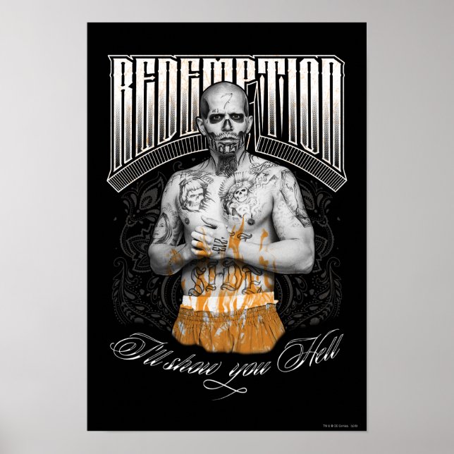 Póster Esquadrão Suicida | El Diablo "Redenção" Tatuagem (Frente)