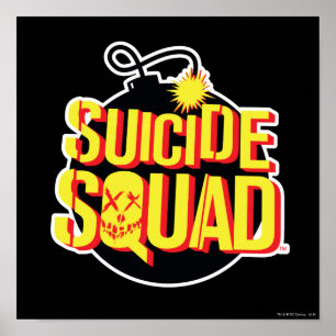 Póster Esquadrão Suicida Logotipo Bomba