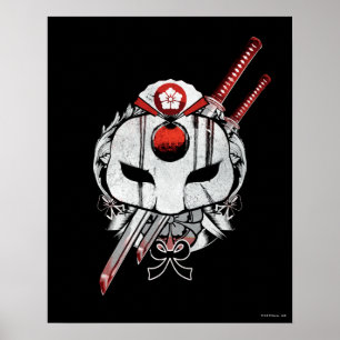 Poster Esquadrão Suicida   Mascaramento Katana e Espadas 