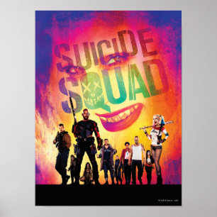 Póster Esquadrão Suicida   Orange Joker & Squad Movie Po