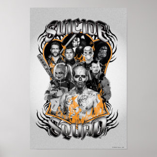 Póster Esquadrão Suicida | Task Force X Tatuagem Tribal