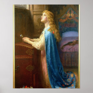 Poster "Esqueça-me não" (o óleo em canvas)