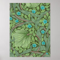 Esqueça-me-Nots, Wallpaper de William Morris