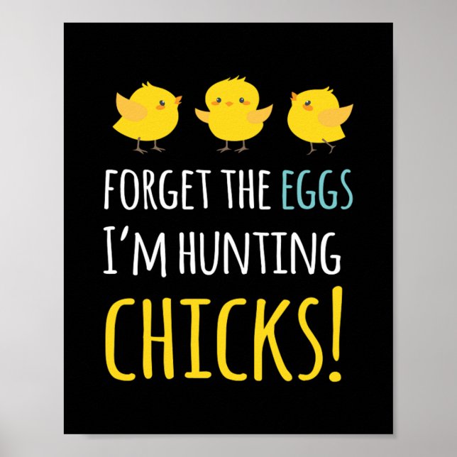 Poster Esqueça O Coelho Da Páscoa Coelhinha Dos Ovos (Frente)