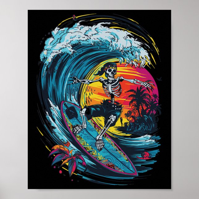 Poster Esqueletismo de Surf (Frente)