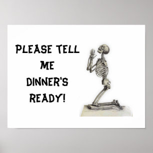 Poster Esqueleto da cozinha, HungryPoster