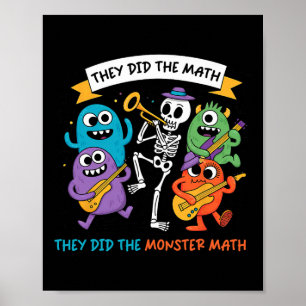 Poster Esqueleto Dançante Eles Fizeram A Matemática Que F