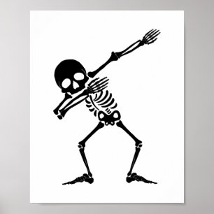 Poster Esqueleto de abismo de esqueleto da tábua - camisa