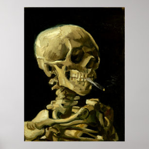 Poster Esqueleto de Fumagem de Van Gogh