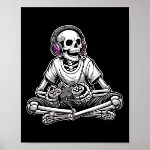 Poster Esqueleto de Halloween