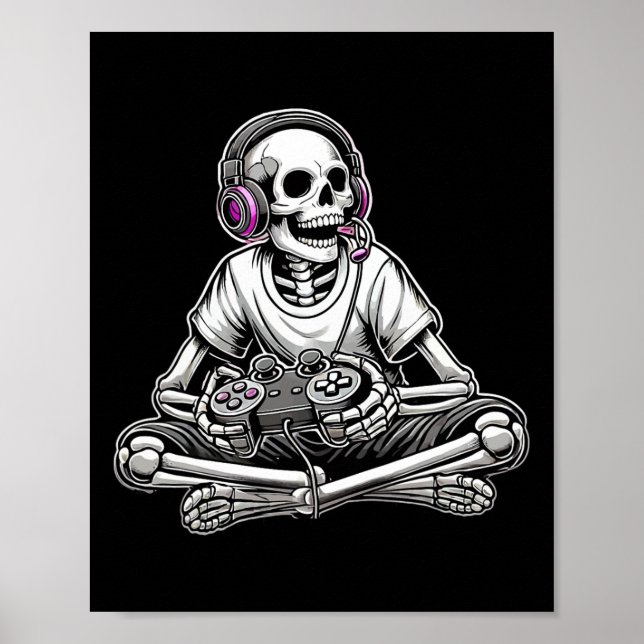 Poster Esqueleto de Halloween  (Frente)