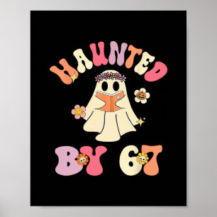 Poster Esqueleto de Halloween Assombrado Número Seis Sete