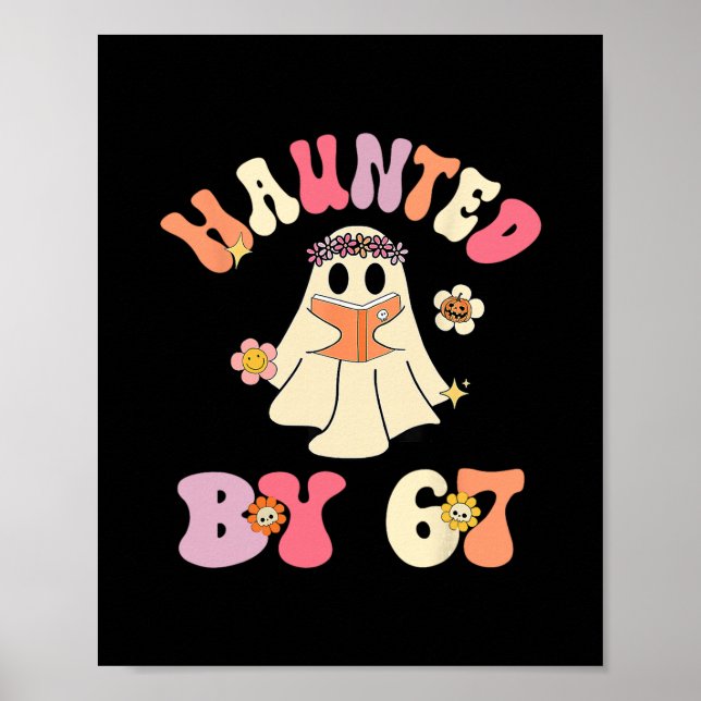 Poster Esqueleto de Halloween Assombrado Número Seis Sete (Frente)