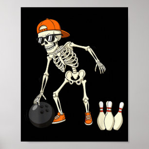 Poster Esqueleto de Halloween Divertido Amantes de Bolich