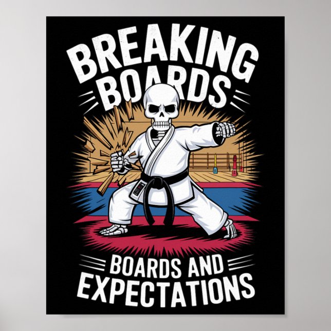 Poster Esqueleto De Karate - Conselhos E Expectativas Que (Frente)