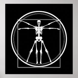 Poster Esqueleto de Vitruvian