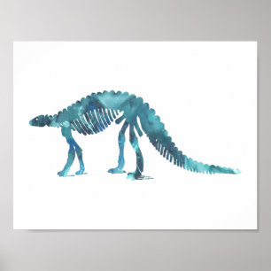 Poster esqueleto do scelidosaurus