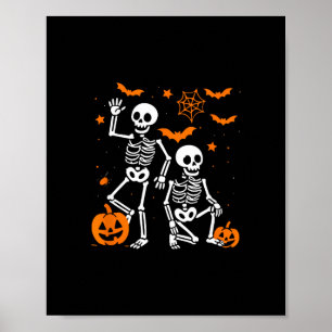 Poster Esqueleto engraçado anti-Trump de Halloween