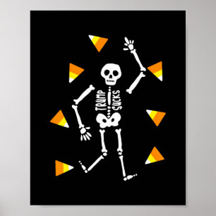 Poster Esqueleto Resist Trump Halloween Co Ligeiramente S
