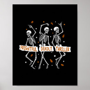 Poster Esqueleto Sutil do Trump no Halloween Assustador M