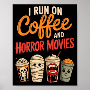 Poster Esqueleto vampiro que funciona à base de café e fi