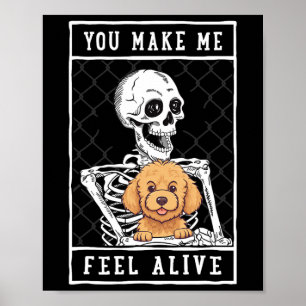 Poster Esqueleto Você Faz Me Sentir Vivo