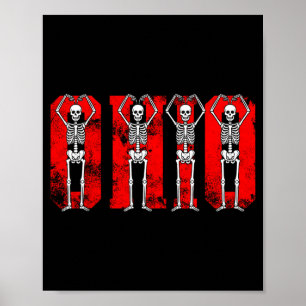 Poster Esqueletos Engraçados de O-h-i-o Ohio no Valenti d