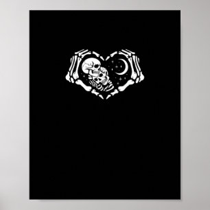 Poster Esqueletos Mãos do Coração