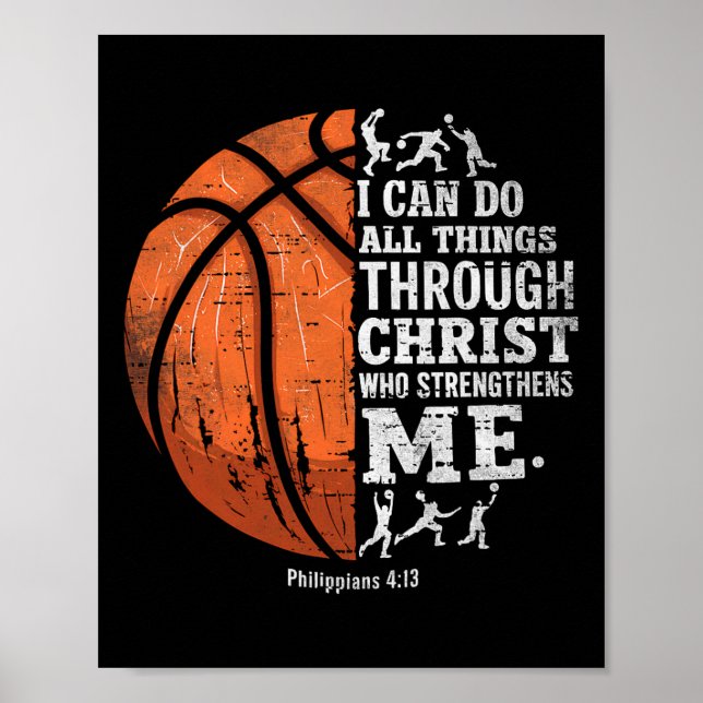 Poster Esquema Cristão Eu Posso Fazer Todas As Coisas Fai (Frente)