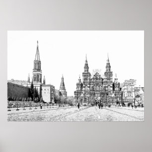 Póster Esquema da Praça Vermelha