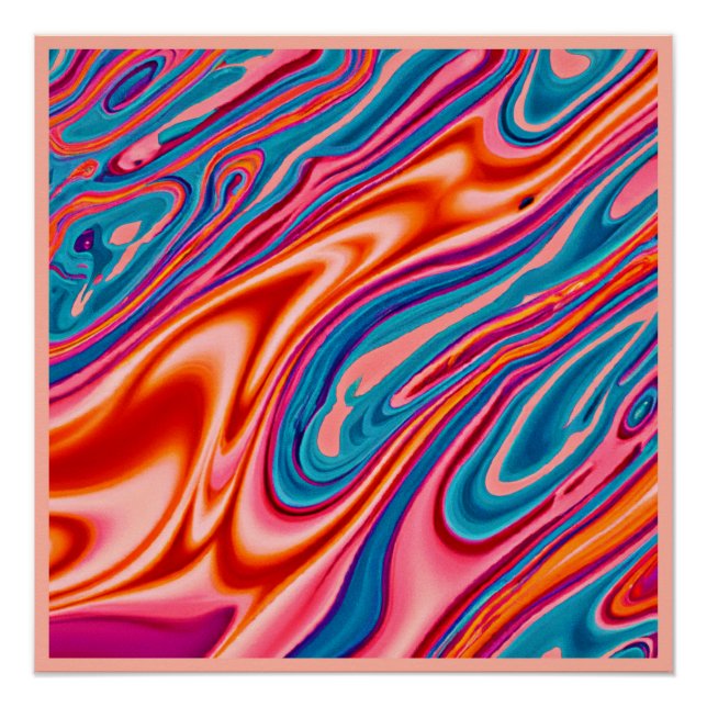 Póster Esquema de Cores Artístico (Frente)