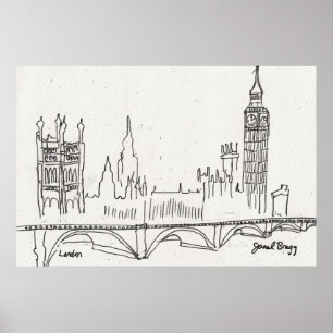 Póster Esquema de Londres