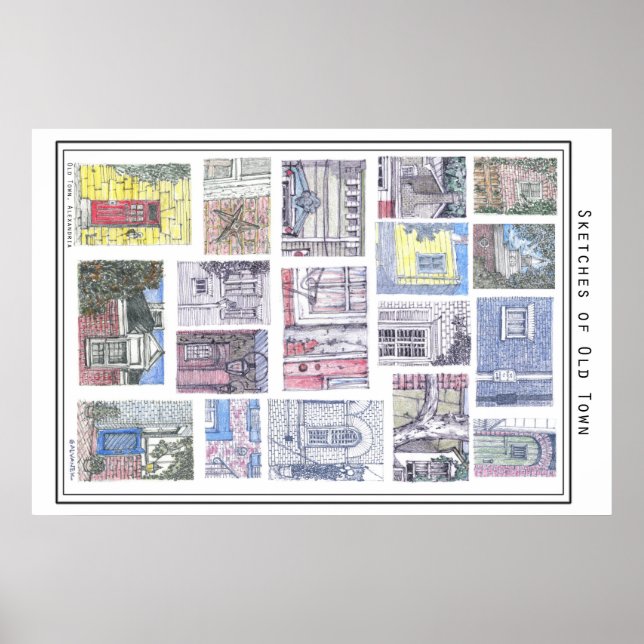 Poster Esquemas de Alexandria, VA (Frente)