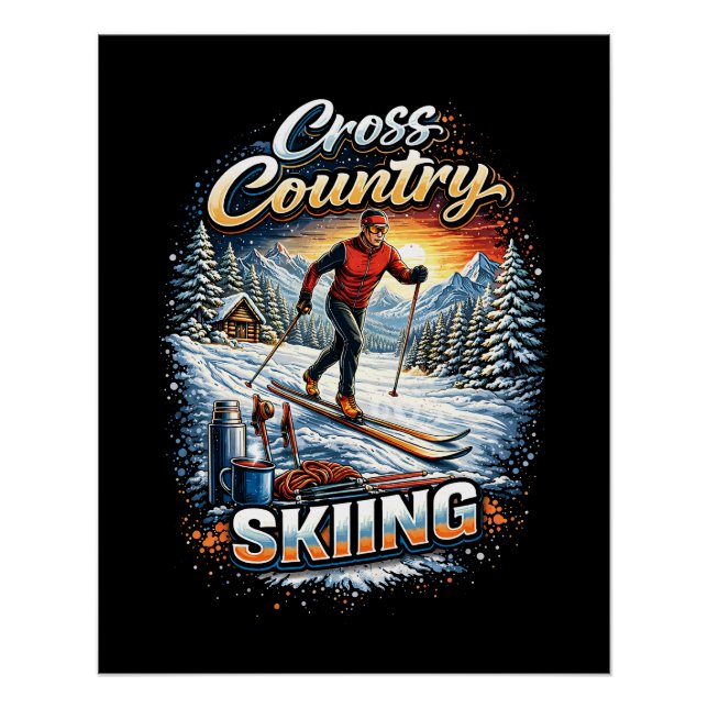 Póster Esqui Cross Country (Frente)