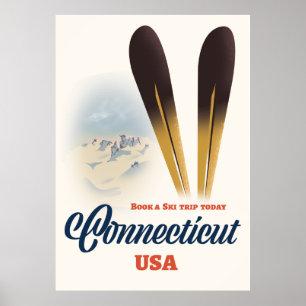 Poster Esqui de Connecticut