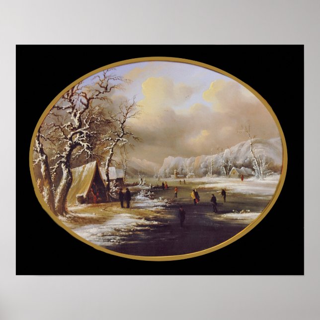 Poster Esqui de Inverno em Nova Jersey (Frente)