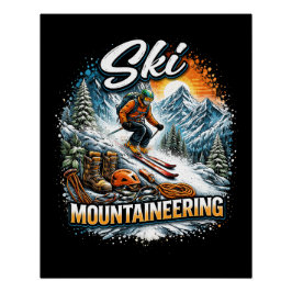 Póster Esqui de Montanha