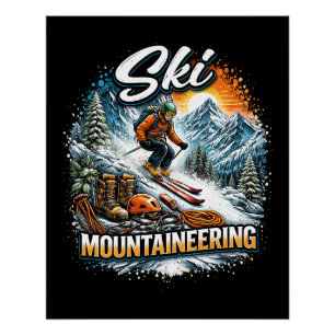 Póster Esqui de Montanha