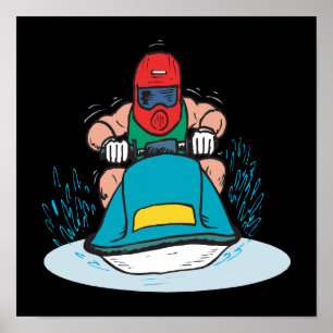 Póster Esqui do jato
