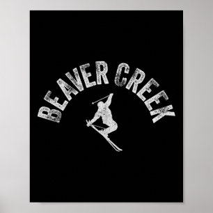 Poster Esqui em Beaver Creek Esqui Vintage Estilo Retro