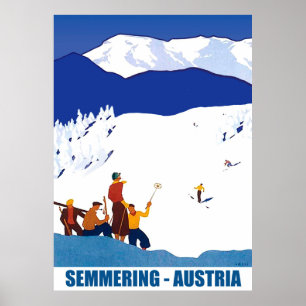 Poster Esqui em Semmering, Áustria