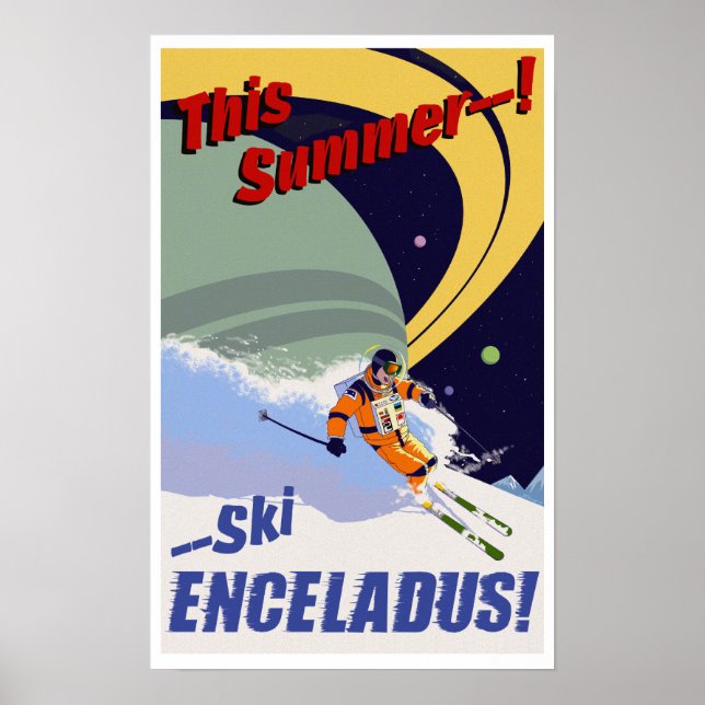 Poster Esqui Enceladus! (Frente)