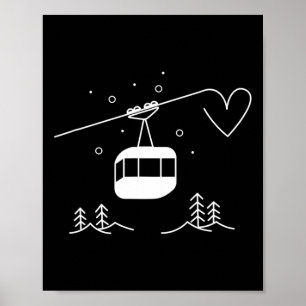 Poster Esqui Inverno Godel Holiday Apres Ski Lift Snowboa