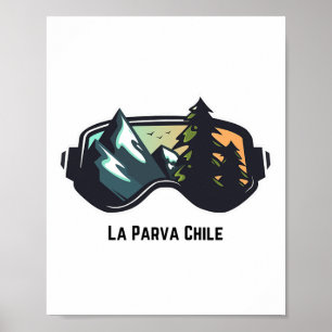 Poster Esqui La Parva Chile Esqui De Montanha Para Homens