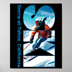 Poster Esqui Legal de férias de esqui de Sierra-at-tahoe 