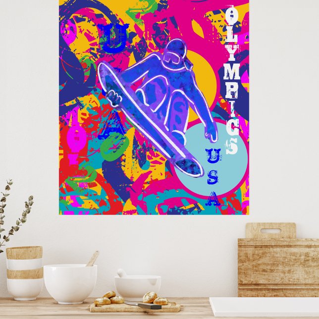 POSTER ESQUI OLYMPICO (Criador carregado)